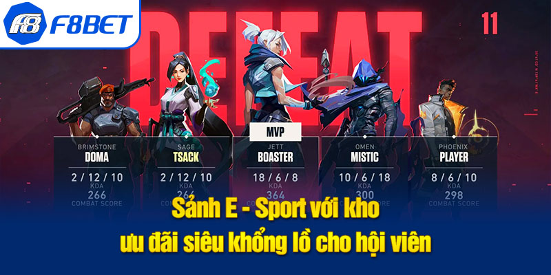 ưu đãi e - sports f8bet